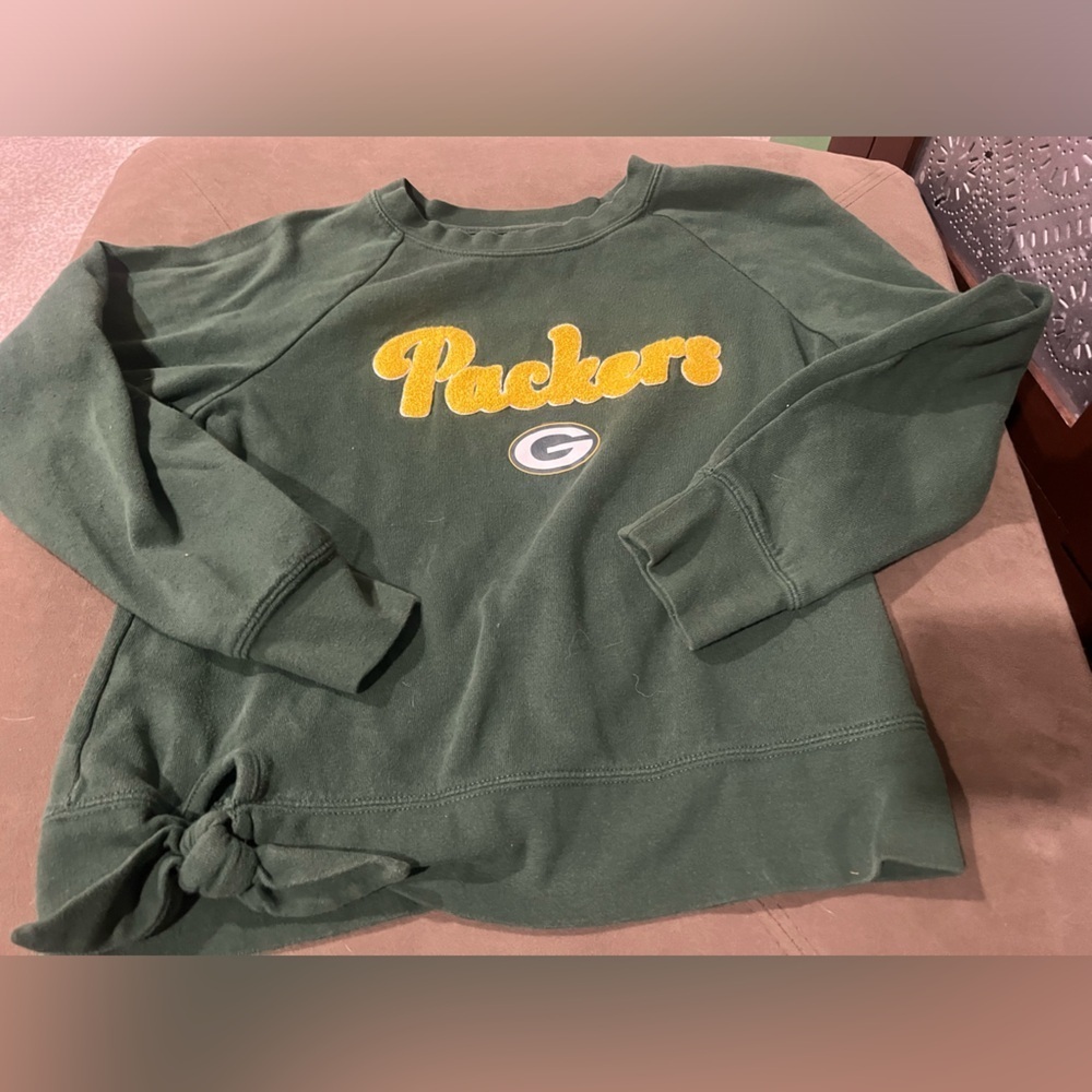 Girls NFL packets crew neck with site tie